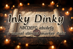 Related font Inky Dinky