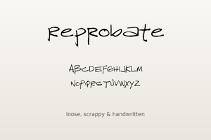 Related font Reprobate