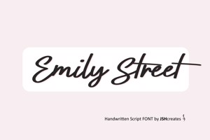 Related font Emily Street