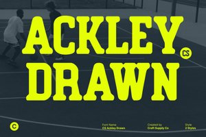 Related font CS Ackley Drawn
