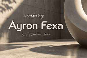 Related font Ayron Fexa