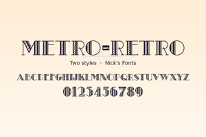 Related font Metro-Retro