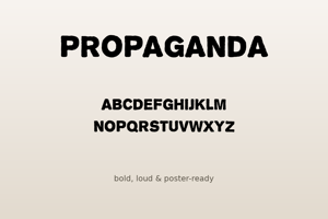 Related font Propaganda