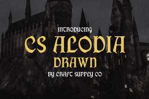 Related font CS Alodia Drawn
