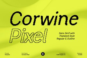 Related font Corwine Pixel
