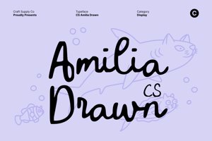 Related font CS Amilia Drawn