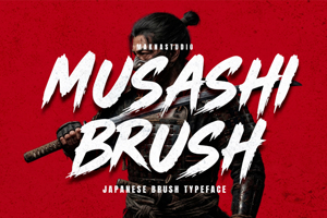 Related font Musashi Brush