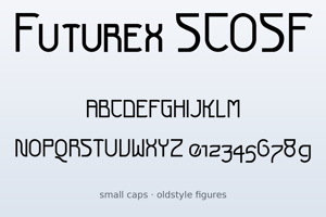 Related font Futurex SCOSF