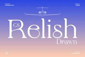 Related font CS Relish Drawn