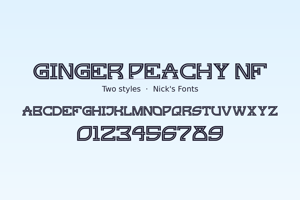 Related font Ginger Peachy NF