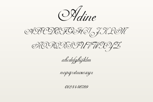 Related font Adine Kirnberg