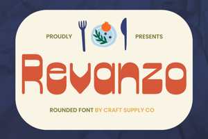 Related font Revanzo Rounded
