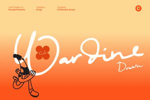 Related font CS Wardine Drawn