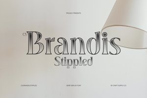 Related font CS Brandis Stippled