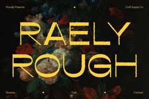 Related font Raely Rough