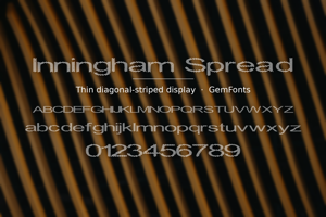 Related font Inningham Spread