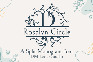 Rosalyn Circle Split Monogram