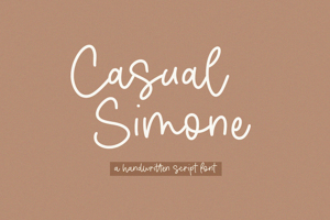 Related font Casual Simone