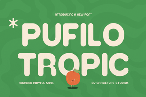 Related font Pufilo Tropic