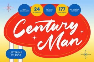 Related font Century Man VERSION