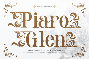 Related font Piaro Glen Decorative