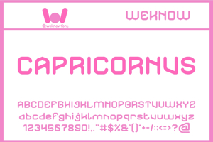 Related font CAPRICORNUS