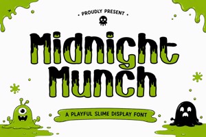 Related font Midnight Munch Outline