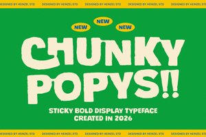 Related font Chunky Popys