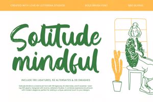 Related font Solitude Mindful VERSION