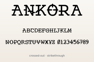Related font Ankora