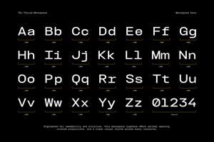 Related font TBJ Felium Monospace