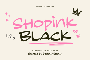 Related font Shopink Black