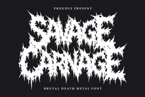Related font Savage Carnage