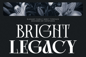 Related font Bright Legacy