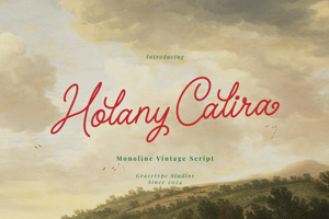 Related font Holany Calira