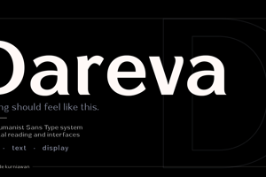 Related font Dareva
