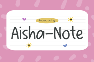 Related font Aisha Note