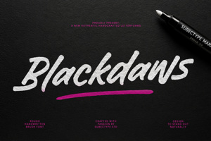 Related font Blackdaws