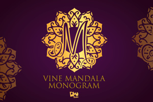 Vine Mandala Monogram