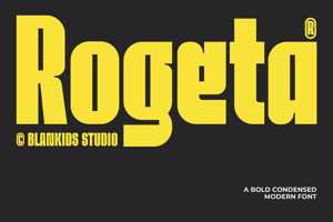 Related font Rogeta