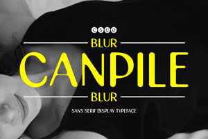 Related font Canpile Blur