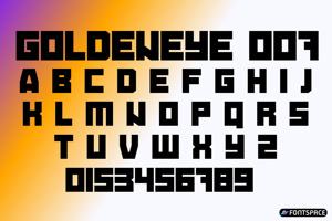 Related font Goldeneye 007