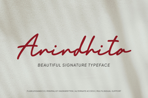 Related font ANINDHITA