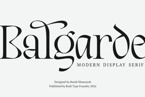 Related font Balgarde Serif