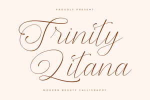 Related font Trinity Litana VERSION