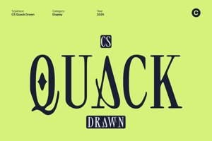 Related font CS Quack Drawn