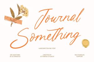 Related font Journal Something VERSION
