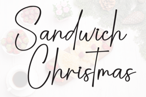 Related font Sandwich Christmas