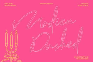 Related font Modien Dashed