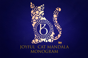 Joyful Cat Mandala Monogram